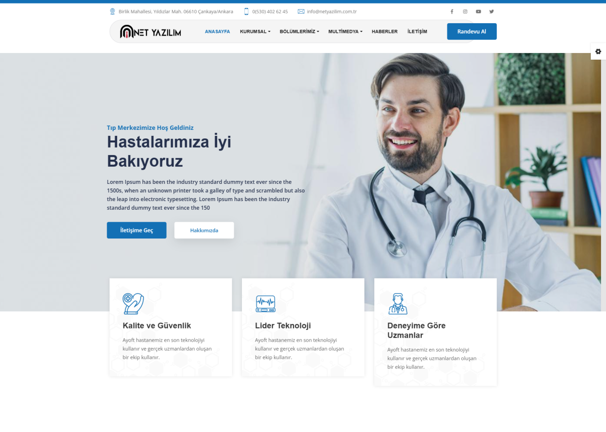 Hospital Website 