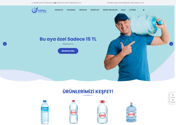 Su & Tüpçü Web Sitesi